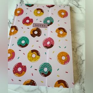 Donut covered lined journal . NWT